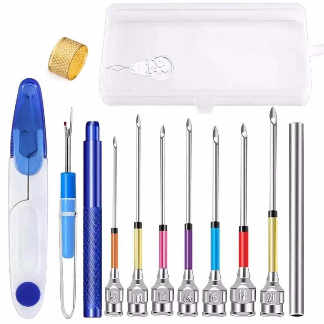 Embroidery Stitching Punch Needle Kit: DIY Needlework Tool Set - Etsy