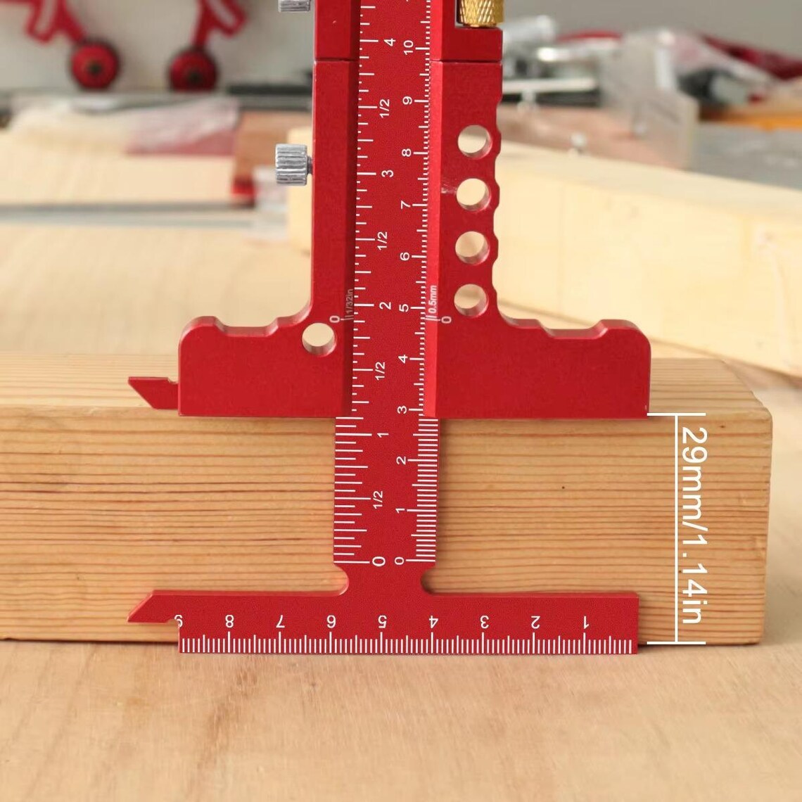 Precision Sliding Edge T-square Ruler | Adjustable Woodworking Scriber ...