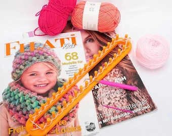3-Piece Weaving Loom Knitting Kit: DIY Hat, Scarf & Sock Maker
