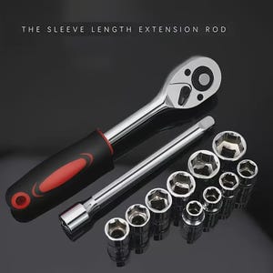 New Upgrade Wrench Socket Tool Set – Multi-Purpose Hardware Kit for Car, Motorcycle, Bicycle, Boat & Home Repair