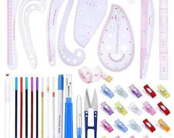 French Curve Ruler Set: Sewing Tailoring Template Tool Kit