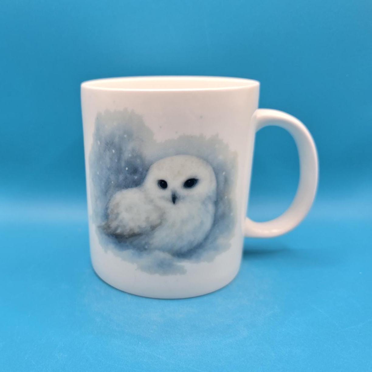 Snowy Owl Mug Winter Woodland Gift | Watercolour Owl Cup | Wildlife Coffee Mug | Nature Lover Gift |