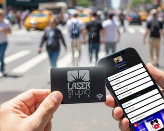 Kontaktlose NFC Metall Visitenkarte Personalisierbar