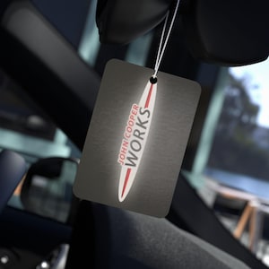 Mini John Cooper Works Air Freshener | Refreshing Aroma for Auto Enthusiasts, Gift for Car Lovers, Decorative Aroma Tag, Unique Car Perfume