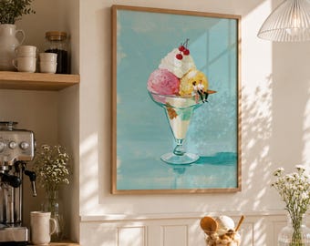 Vintage Kunst für die Küche - Eisbecher Eisbecher