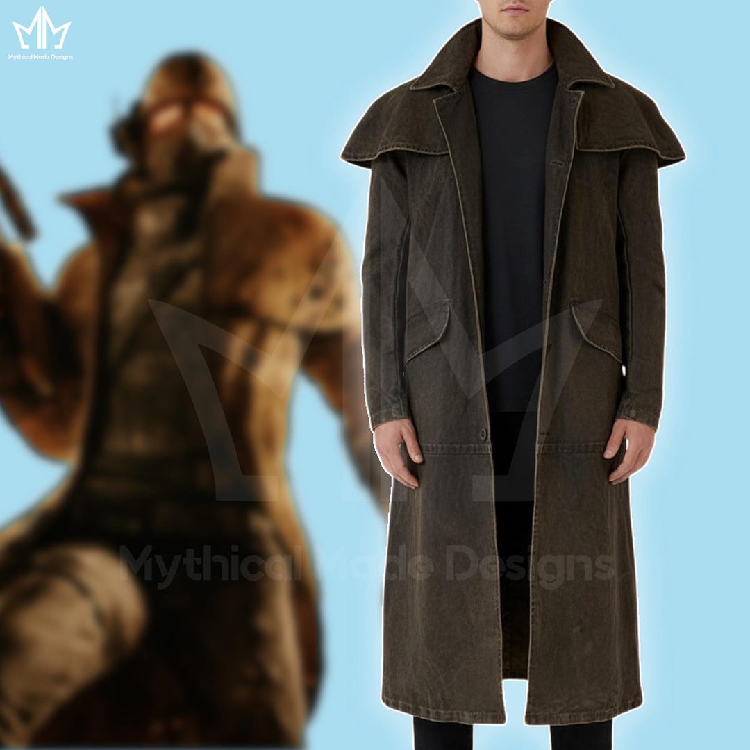Custom Fallout Veteran Ranger Duster Coat – NCR Cosplay Canvas Trench ...