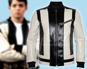 Retro Ferris Bueller Day Off Jacke - 80er Jahre Vintage Style Lederjacke Herren