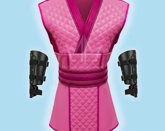 Floyd Pink Ninja Kostüm | Die Sterling-Lederrüstung | Halloween Cosplay Outfit für Männer & Frauen
