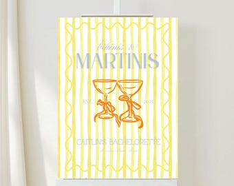 Bikinis and Martinis Bachelorette Beach Weekend Welcome Sign Trip Template Martinis and Bikinis Bachelorette Bikinis and Tinis Bachelorette