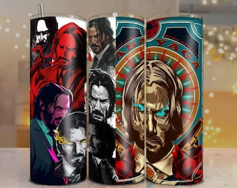 John Wick Baba Yaga Tumbler Wrap Bundle | 20oz Skinny Sublimation Design print.png