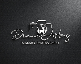 Custom Photography Logo Design – Elegant Wildlife Camera Watermark for Photographers