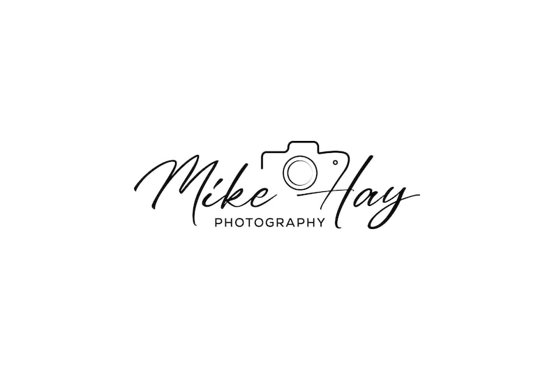 Personalized Photographer Signature Logo Design – Minimalist Camera ...