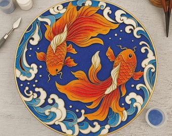 DIY Cloisonne Enamel Painting Kit: Beginner-Friendly Craft, Home Decor