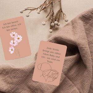 Cartes d'affirmation pour la naissance – un support de naissance puissant à imprimer | A4 imprimable | Autonomisation et confiance en soi
