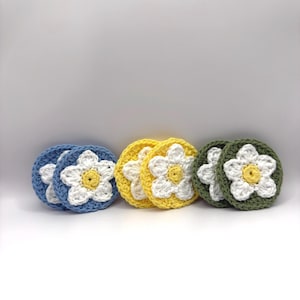 Crochet Daisy Car Coaster Pattern | Cup Holder Insert | PDF Instant Download