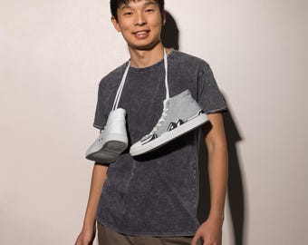 Hoge canvasschoenen met print voor heren - aangepaste sneakers Cadeau voor hem