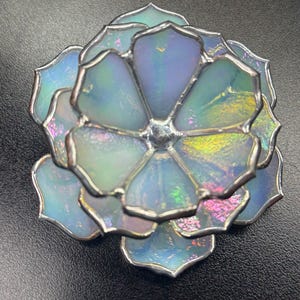 Stained Glass Succulent Lamp