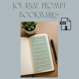 Printable Journal Prompt Bookmarks – 100 Guided Self-Reflection Questions for Healing, Growth, & Self-Care (PDF Set)