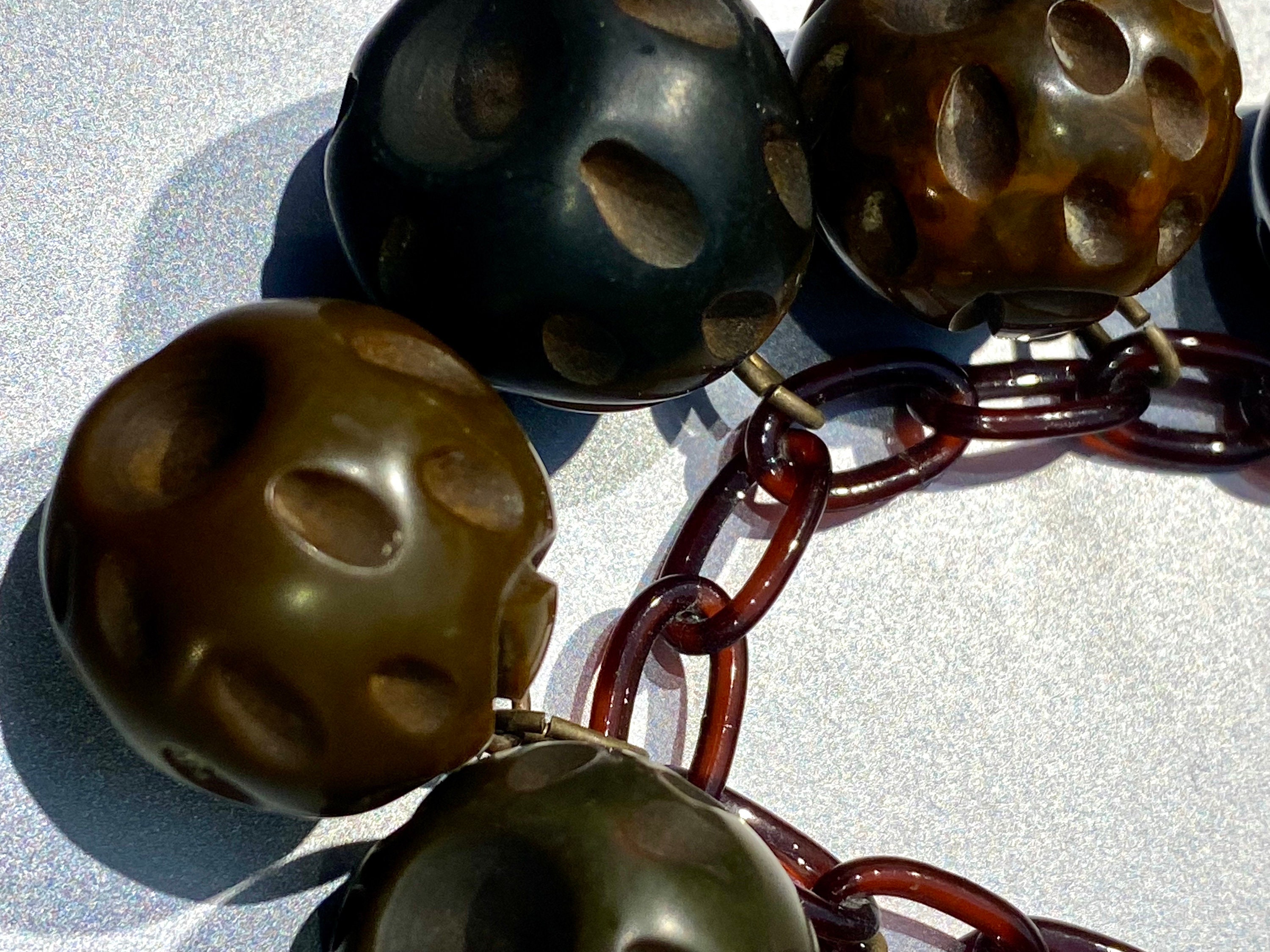 Vintage Bakelite Hand Carved Berries Necklace - Etsy
