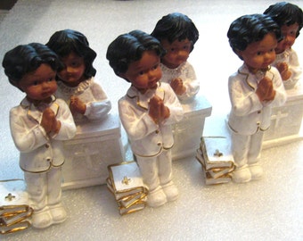 Lot of 6 vintage chorus children praying figurines