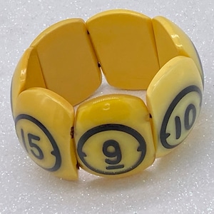 Vintage Bakelite Catalin Billiard Pool Ball bracelet
