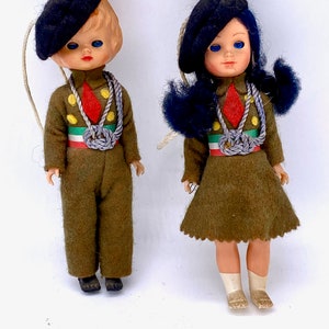 Two vintage 1950&#39;s dolls  - Italy Alpini  - lot # 1
