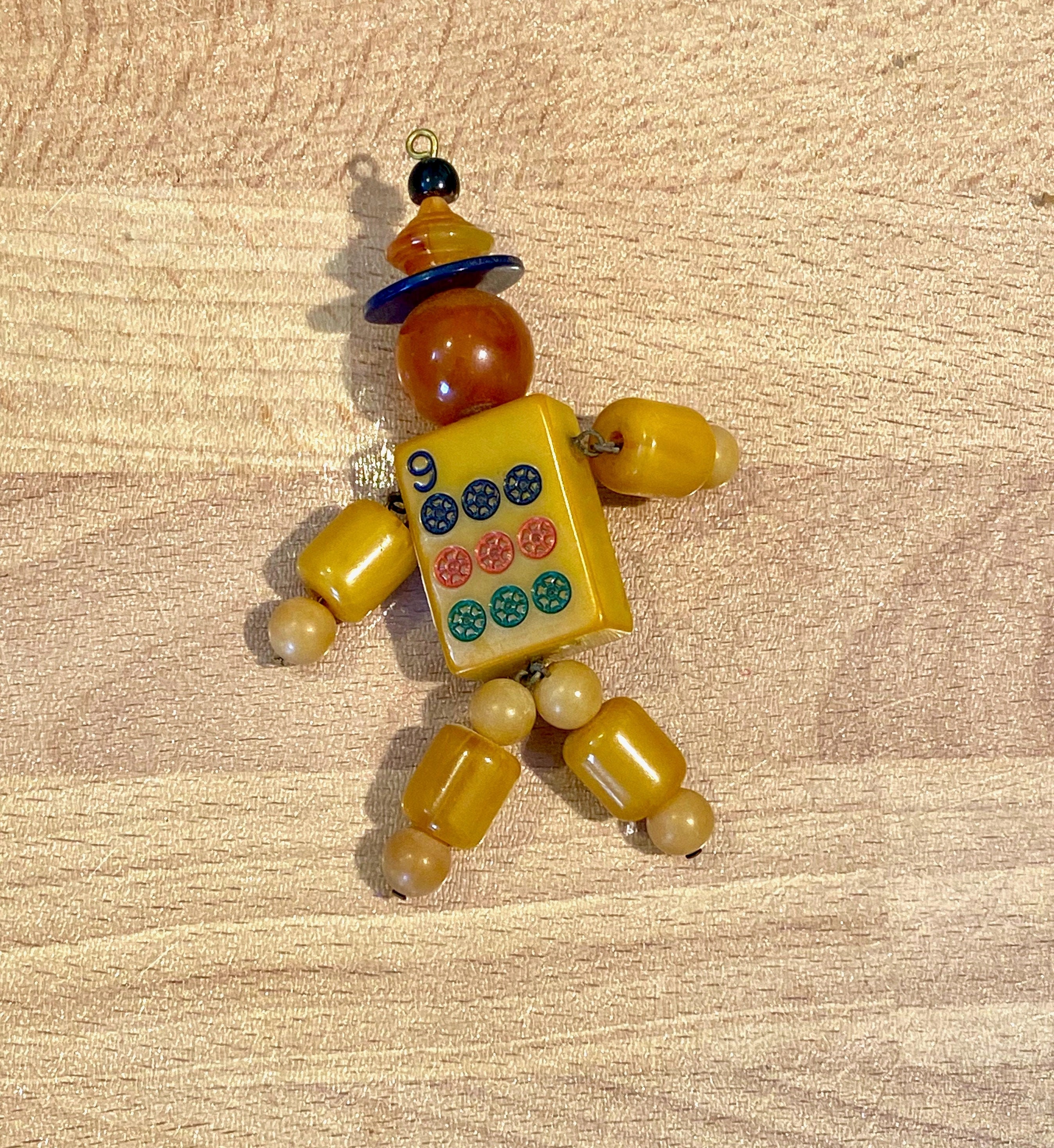 ベークライト ロボット ブローチ vintage
