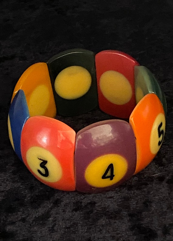 Rare Vintage Bakelite Catalin Billiard Pool Ball brac… Gem
