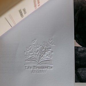 CUSTOM BOOK EMBOSSER | Personalized bookplate stamp | Book embosser | Dry stamp | Ideal gift for readers image 16
