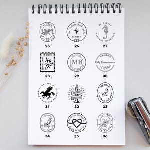 CUSTOM BOOK EMBOSSER | Personalized bookplate stamp | Book embosser | Dry stamp | Ideal gift for readers image 4
