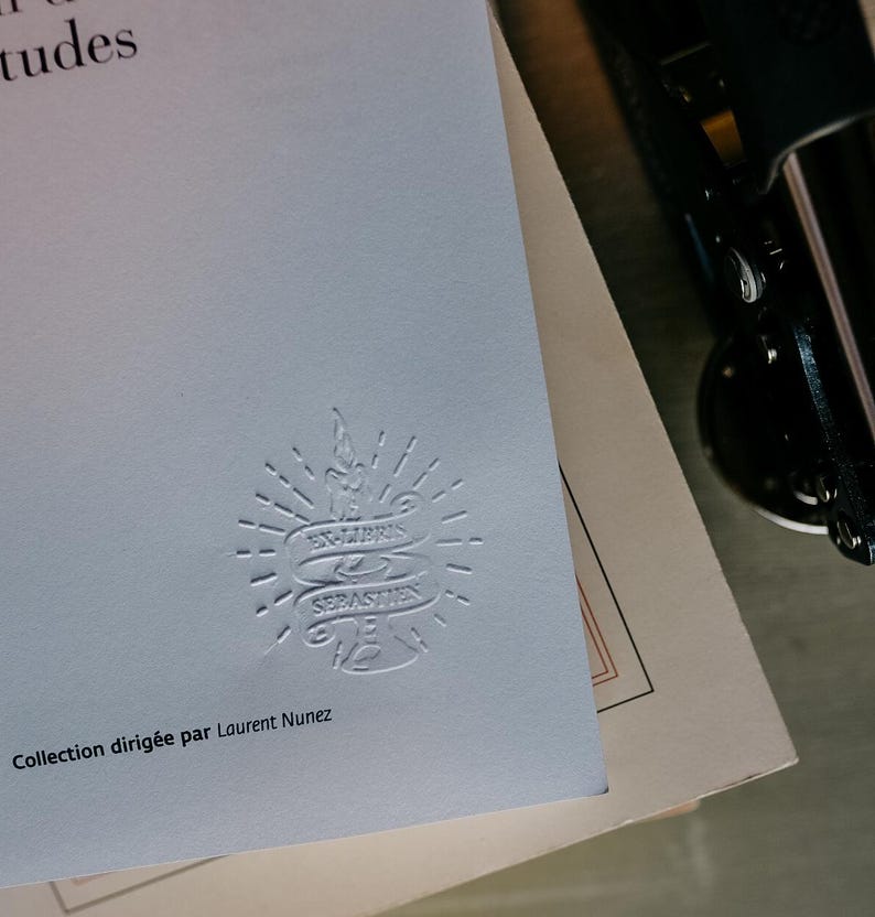 CUSTOM BOOK EMBOSSER | Personalized bookplate stamp | Book embosser | Dry stamp | Ideal gift for readers image 20