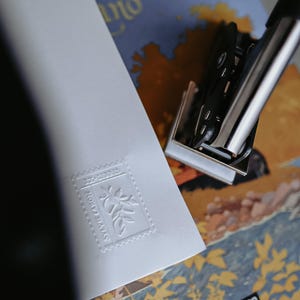 CUSTOM BOOK EMBOSSER | Personalized bookplate stamp | Book embosser | Dry stamp | Ideal gift for readers image 6