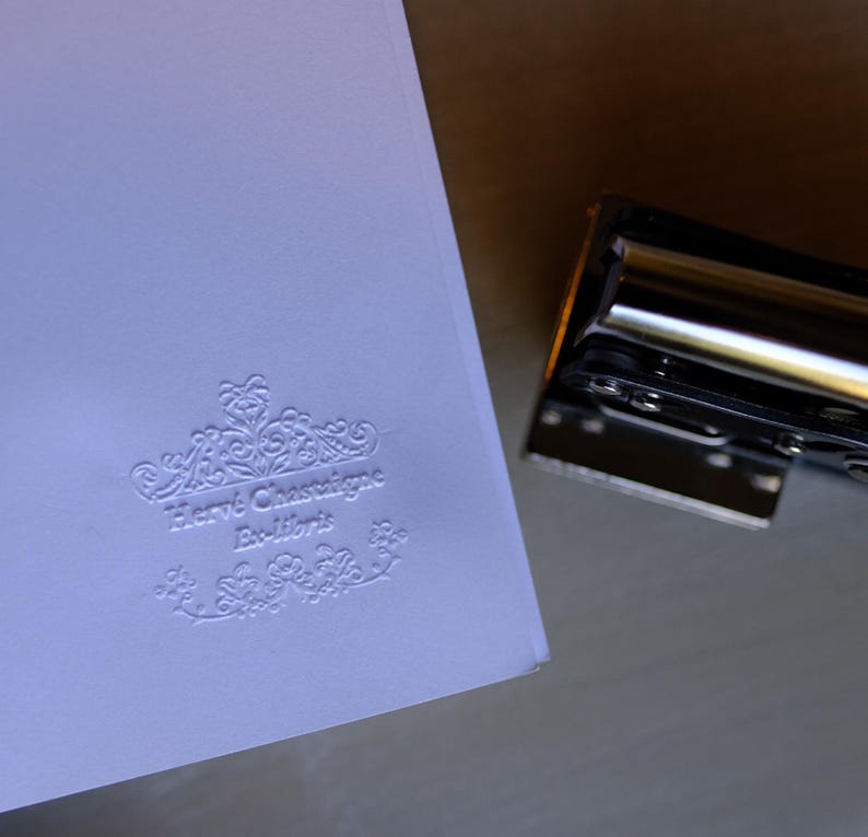 CUSTOM BOOK EMBOSSER | Personalized bookplate stamp | Book embosser | Dry stamp | Ideal gift for readers image 17