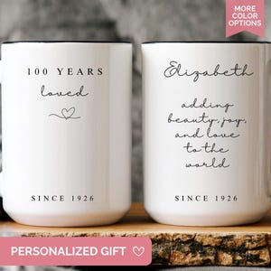100th Birthday Coffee Cup - Etsy