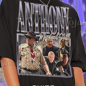 Maglietta vintage retrò bootleg di Anthony Michael Hall anni '90, maglietta grafica da star adolescente anni '80, abbigliamento per fan dell'attore del Brat Pack