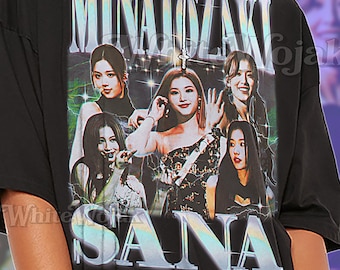 サナ TWICE シャツ、サナ ヴィンテージ ファン T シャツ、湊崎サナ