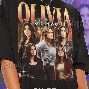 Olivia Benson Bootleg Shirt, Vintage TV Charakter Detektiv Held Star T-Shirt, 90er Jahre Retro Throwback T-Shirt, Olivia Benson Pullover