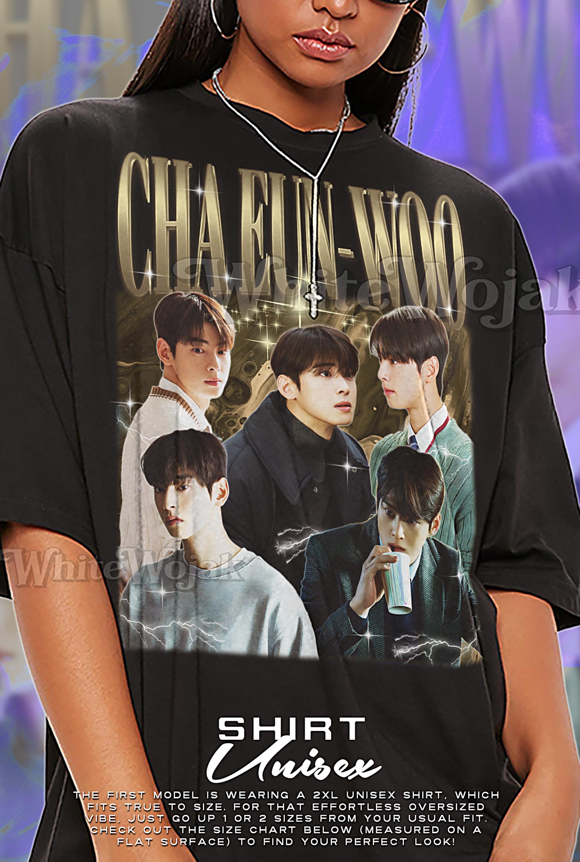 Cha Eun Woo Bootleg Shirt, Vintage Kpop Idol Actor Singer