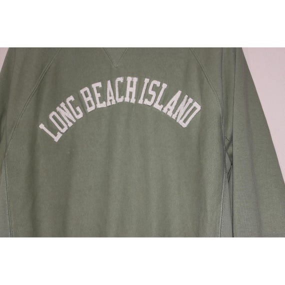 Vintage Champion Reverse Weave Long Beach Island LBI Crewneck Sweatshirt Medium