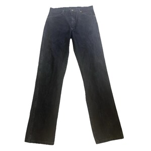 Calça jeans vintage Wrangler preta, modelo Y2K, tamanho masculino 33x36, estilo western retrô. imagem 2