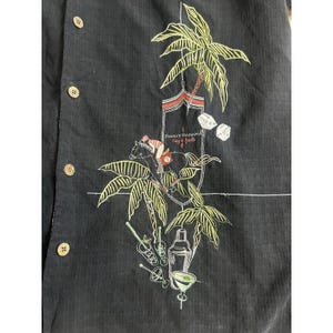 Vintage Tommy Bahama Silk Shirt XL Rockabilly Retro Loop Collar Jockey Horse image 3