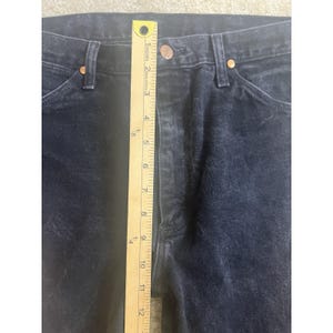 Calça jeans vintage Wrangler preta, modelo Y2K, tamanho masculino 33x36, estilo western retrô. imagem 6