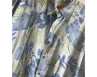 Vintage Tori Richard Shirt 100% Cotton Lawn Tropical Hawaiian Resort Retro Large