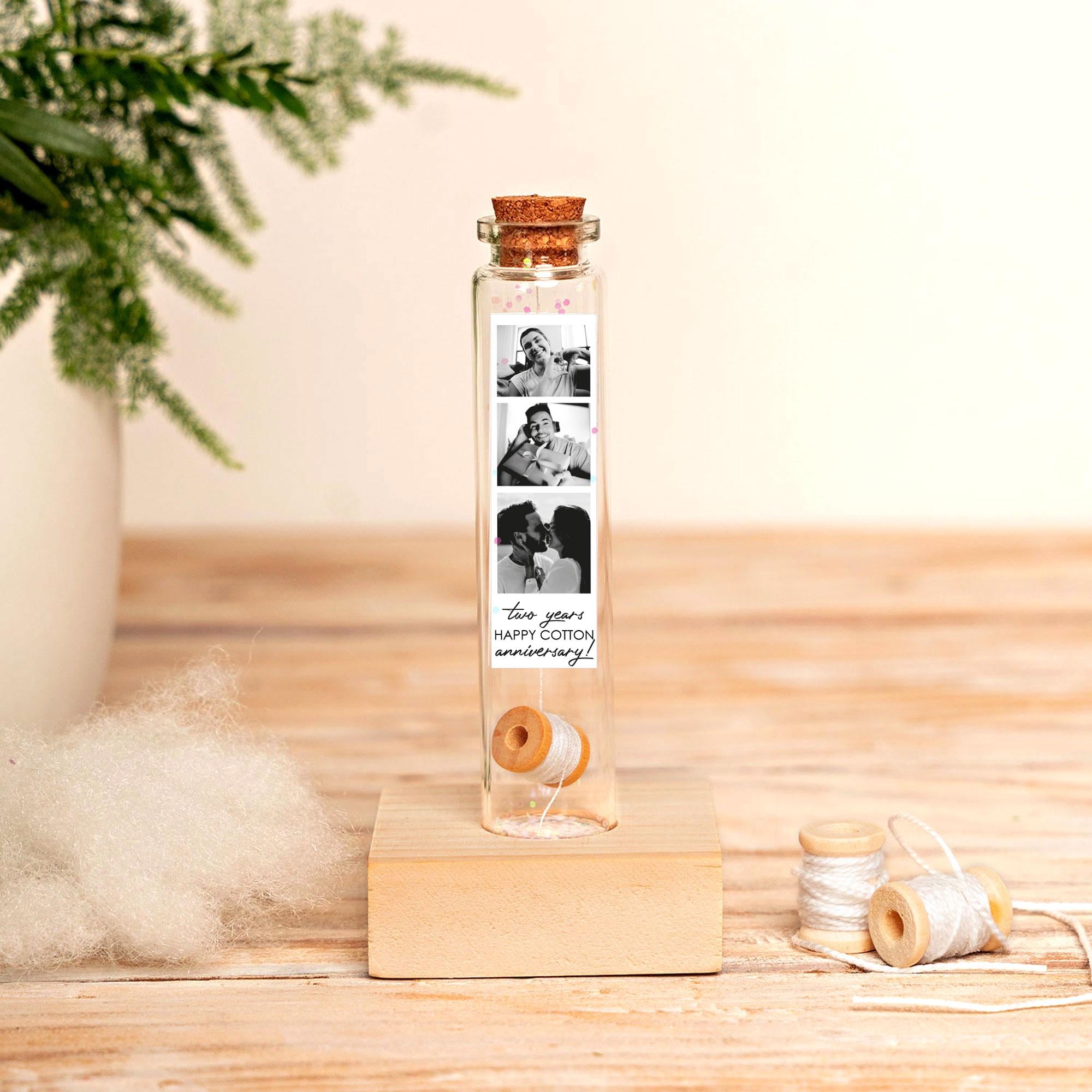 Cotton Reel Keepsake Bottle
