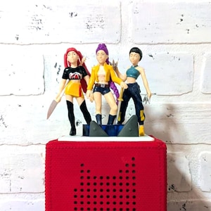 Tonie KPop Demon Hunters Tonie! Huntrix &quot;How it&#39;s Done&quot; outfits. Tonie Box Compatible! Audio add on included