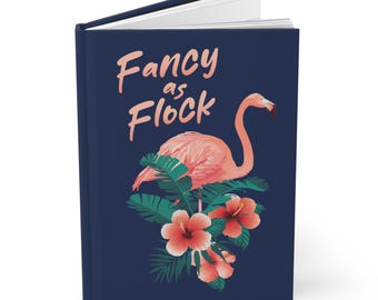 Diario con copertina rigida Flamingo: Fancy as Flock, Tropical Stationery