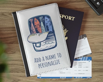 Portapassaporto Sardine: accessorio da viaggio in similpelle con blocco RFID