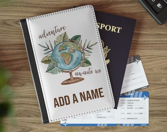 Custodia per passaporto personalizzabile in similpelle: accessorio da viaggio con blocco RFID
