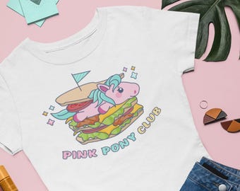 Pink Pony Club T-Shirt: Women's Soft Cotton Tee, Funny Gift