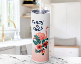 Travel Skinny Tumbler: elegante tazza in acciaio inossidabile con cannuccia